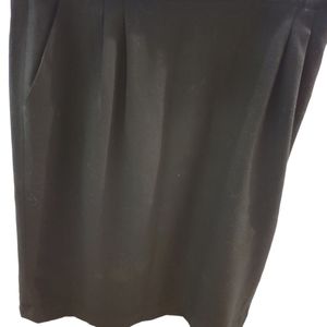 Skirt 14 Black 100% Pure Wool Lined by Jones New York
